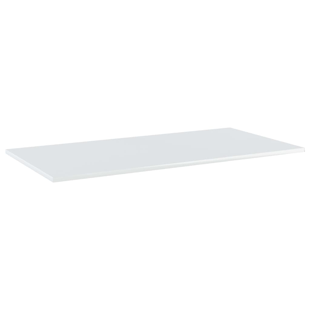 NNEVL Bookshelf Boards 4 pcs High Gloss White 80x30x1.5 cm Chipboard