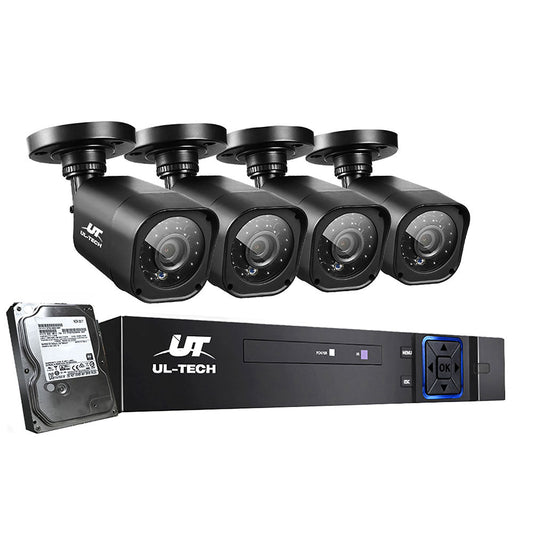 NNEDSZ -CCTV Camera Home Security System 8CH DVR 1080P Cameras Outdoor Day Night-0