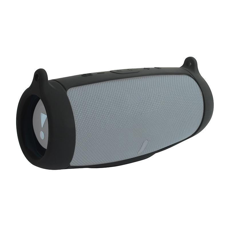NNEDSZ Portable Silicone Speaker Cover With Shoulder Strap & Carabiner For Jbl Charge 5 - Black