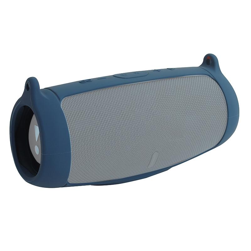 NNEDSZ Portable Silicone Speaker Cover With Shoulder Strap & Carabiner For Jbl Charge 5 - Black