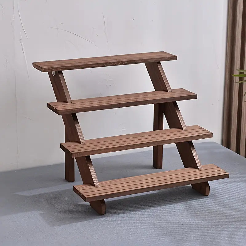 NNETM Bring nature indoors with this elegant natural wooden display riser